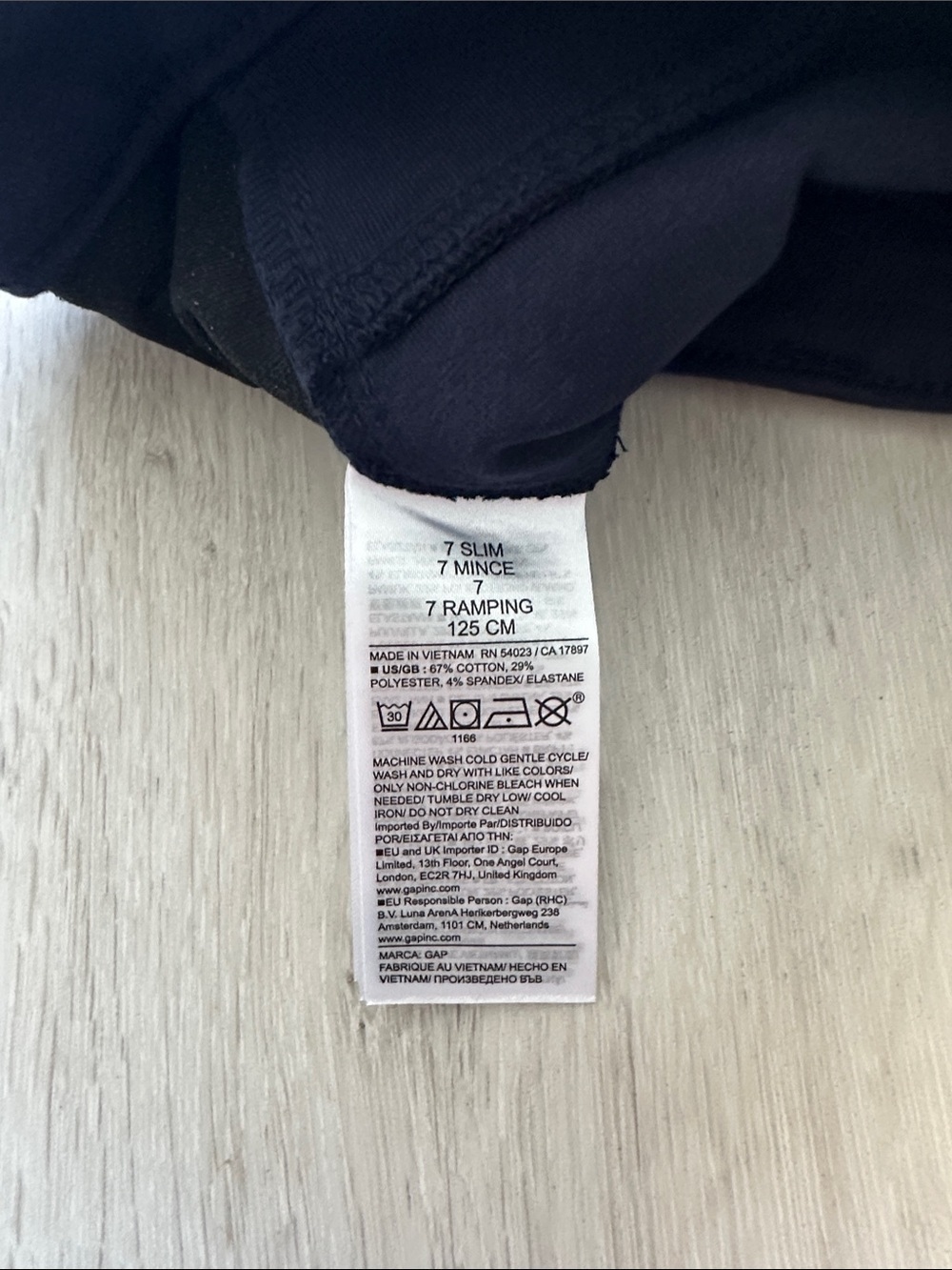 GAP Kids Uniform Ponte Pants Blue 7 Slim NWT IN PACKAGE - Picture 7 of 10